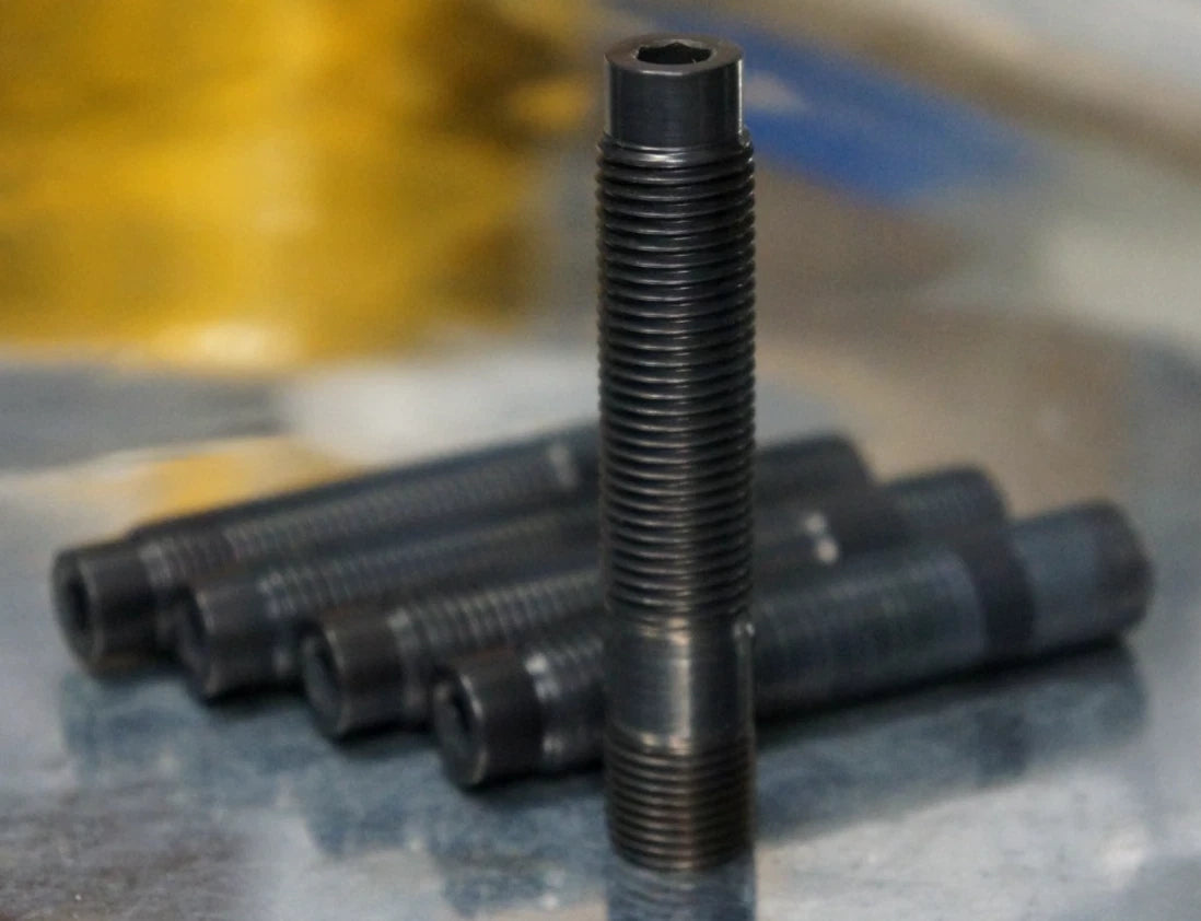 20 pcs Black Titanium Wheel Stud Conversion Kit 14x1.25 14x1.5 65mm Set