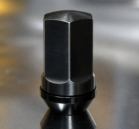 20 pcs Titanium Black Mirror Lug Nut 12x1.5 Rotating Floating Seat 60deg19