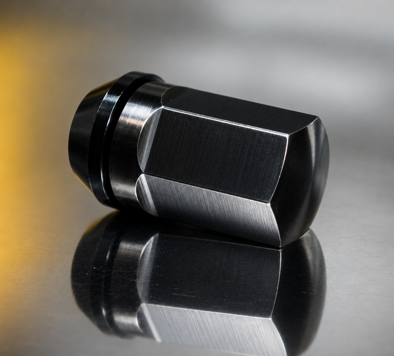 20 pcs Titanium Black Mirror Lug Nut 12x1.5 Rotating Floating Seat 60deg19