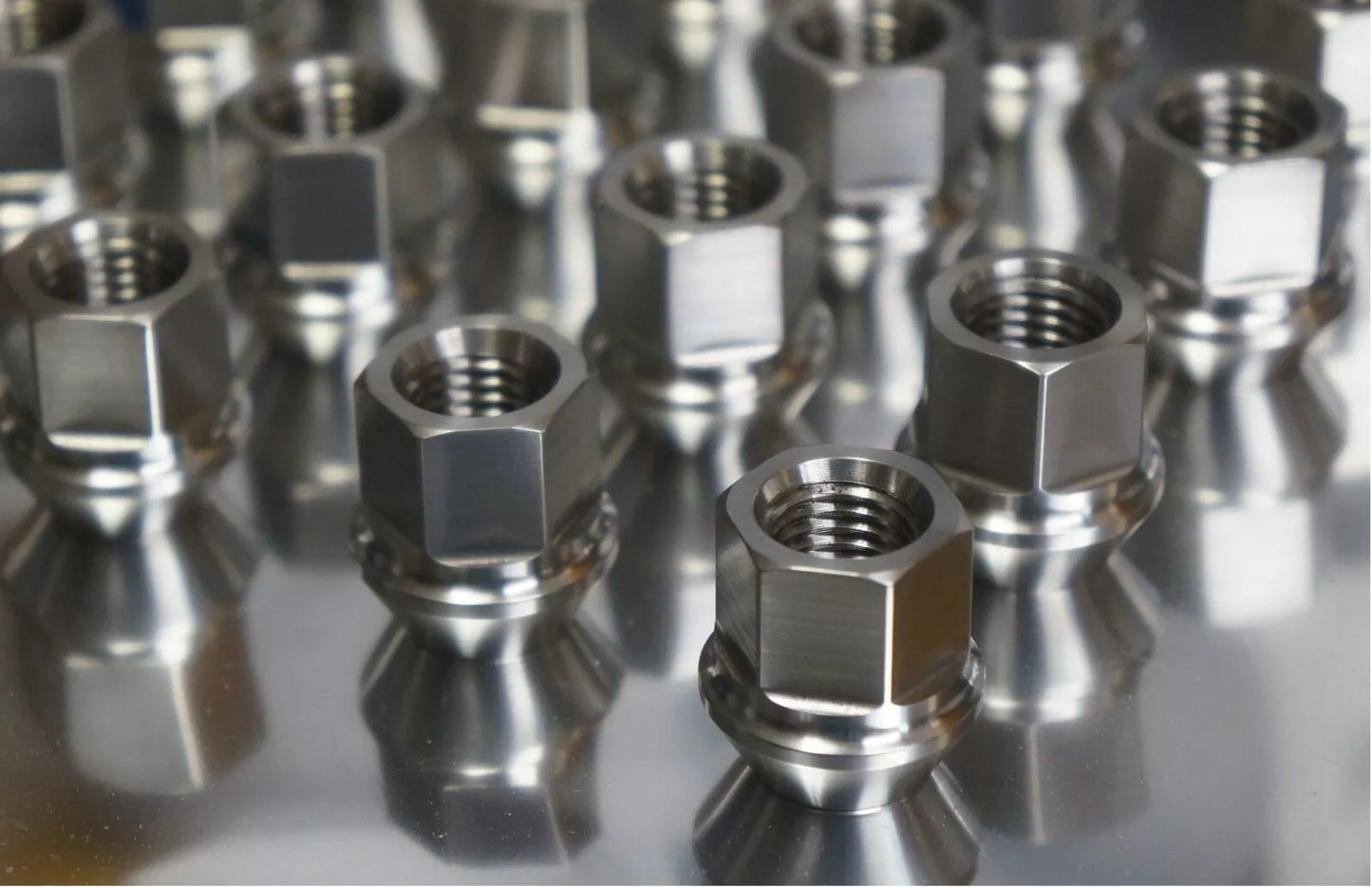 20x Titanium Lug Wheel Nut Set 12x1.5 17mm 60deg Acorn Open End