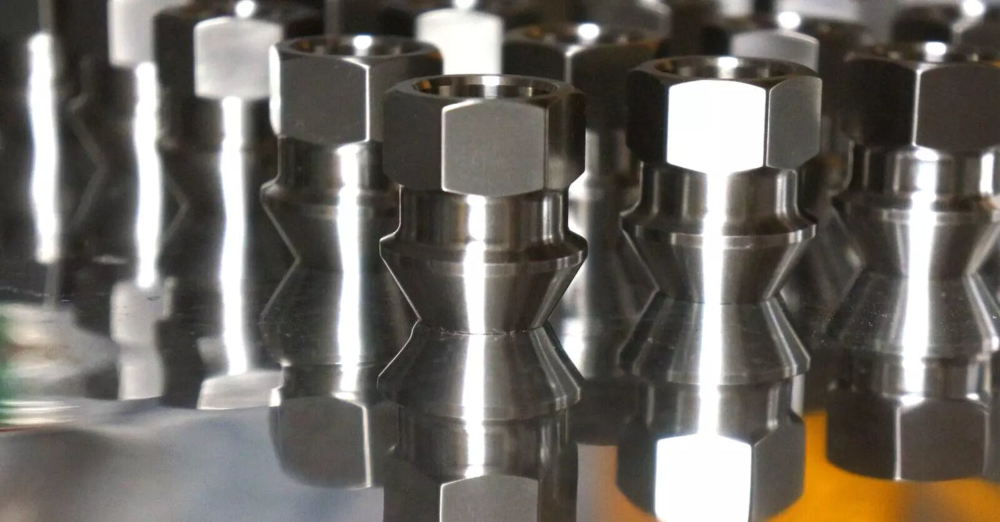 20x Titanium Lug Nut M14x1.5 21mm HEX 60 deg Acorn Open End