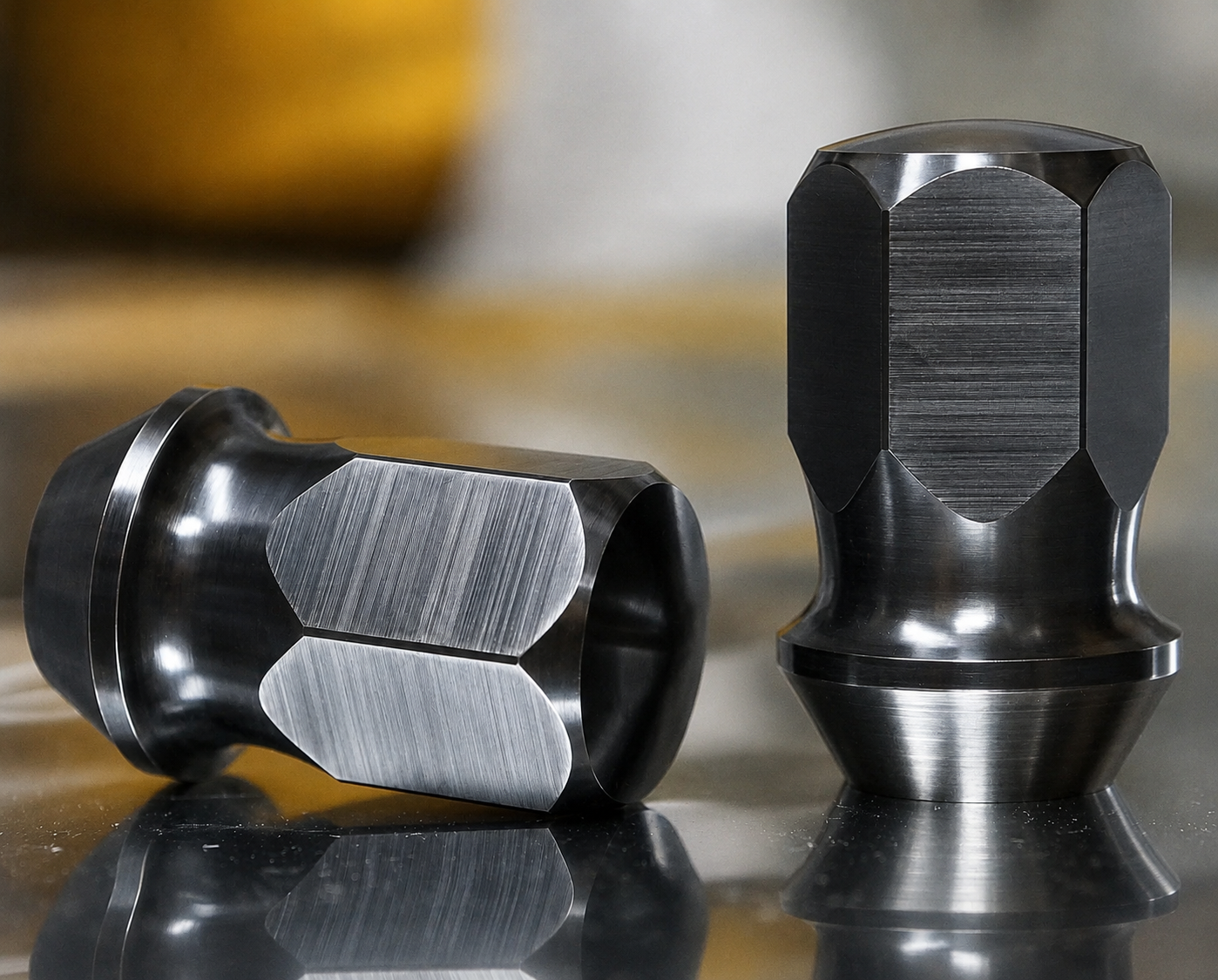 Black Mirror Titanium Lug Wheel Nut 14x1.5