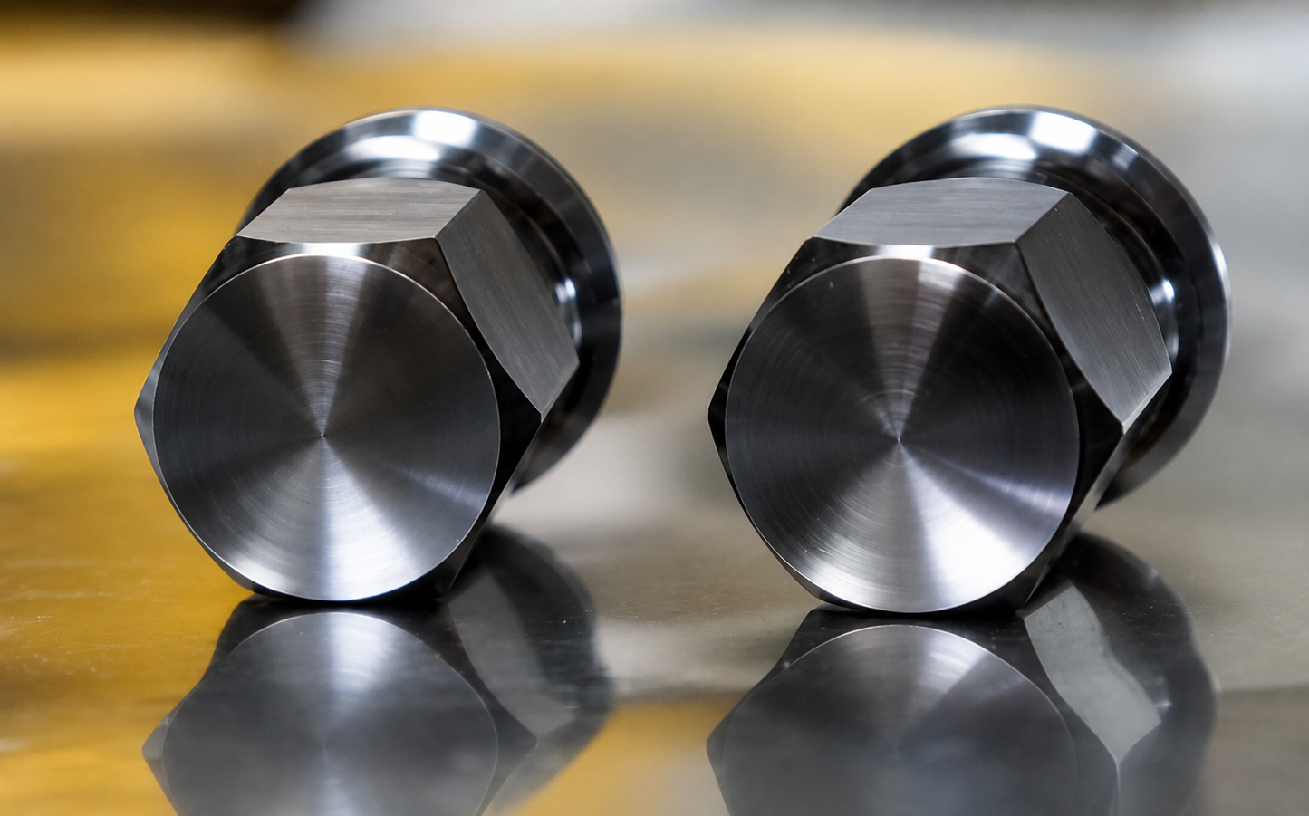 Black Mirror Titanium Lug Wheel Nut 14x1.5