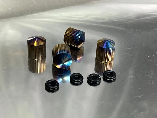 4 pcs set Titanium Valve Stem Caps