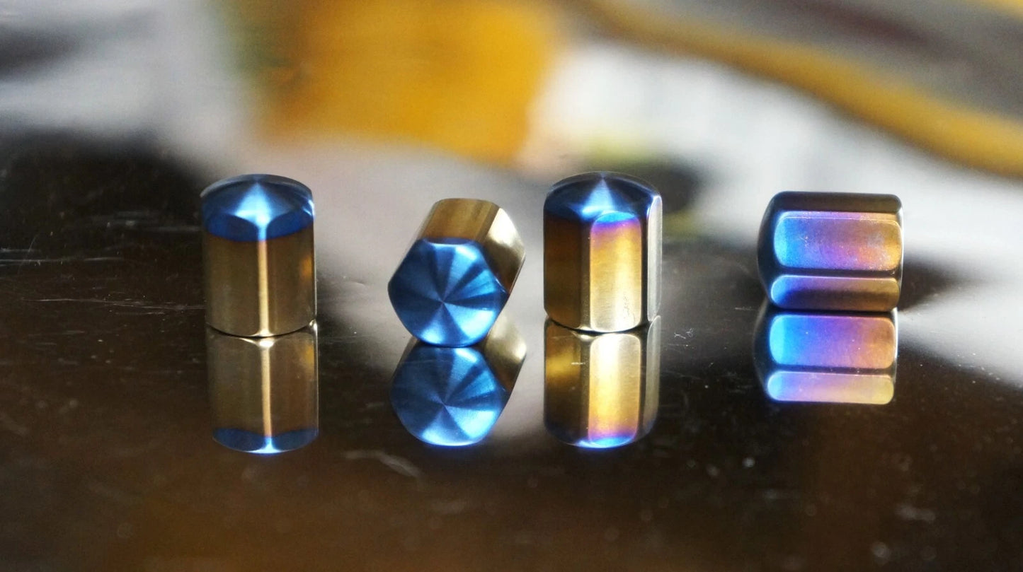 4 pcs Set Titanium Valve Stem Caps Titanium