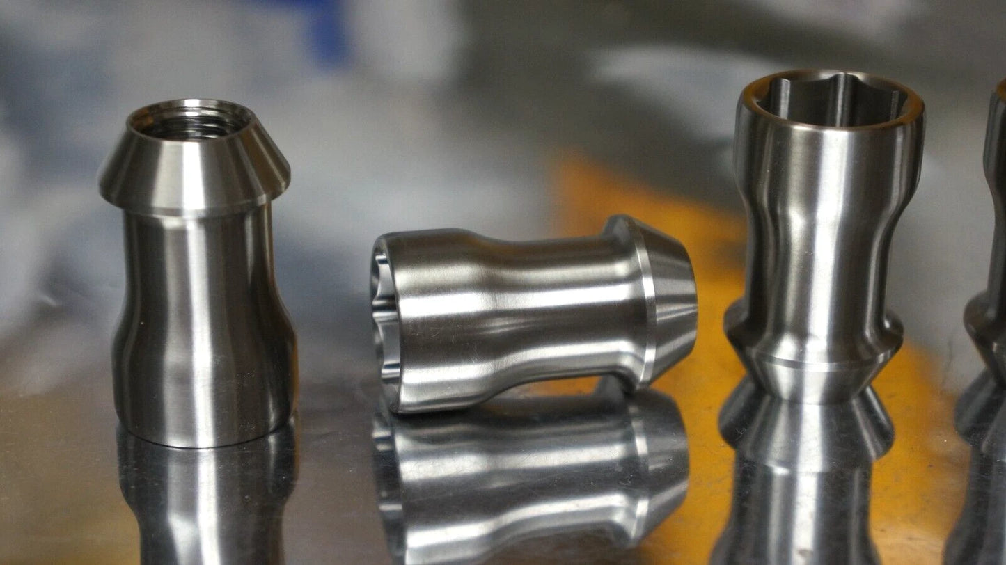 20x Set 14x1.5 Allen 17mm Titanium Lug Wheel Nut Locking Open End