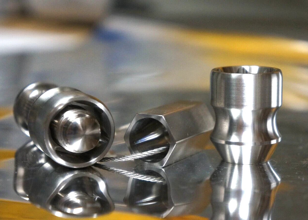 4pack set 14x1.5 Allen 17mm Titanium Lug Wheel Nut Locking Open End