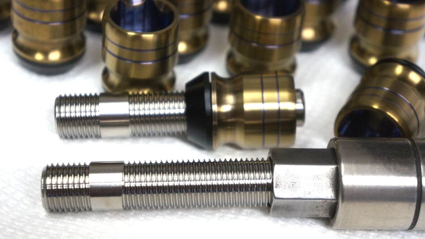 20pcs set 14x1.5 14x1.5 Titanium Lug Wheel Nut Locking Stud Conversion Kit