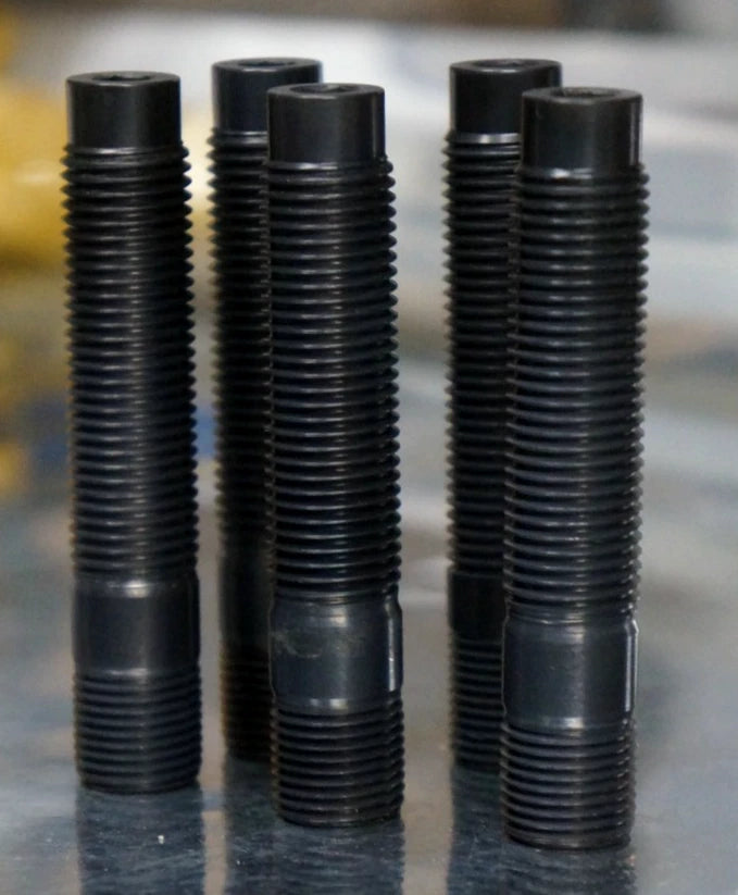 20 pcs Black Titanium Wheel Stud Conversion Kit 14x1.25 14x1.5 65mm Set