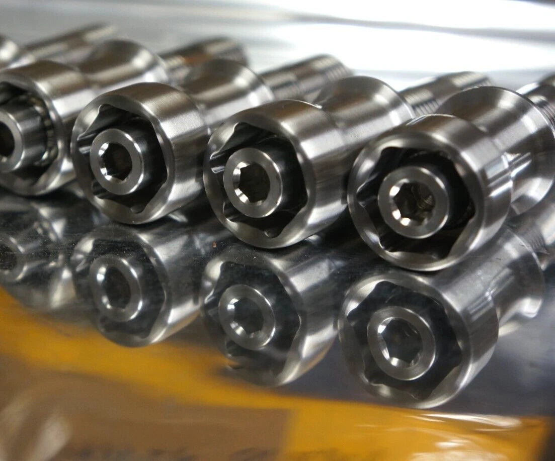 41pcs Locking M14x1.5 R13 75mm Titanium Lug stud conversion kit Audi