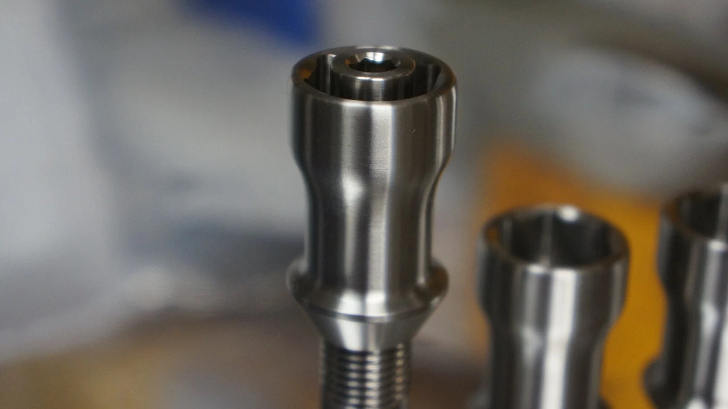 20x Set 14x1.5 Allen 17mm Titanium Lug Wheel Nut Locking Open End