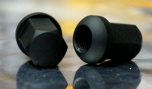 20 pcs Porsche M14x1.5 Black Alloy Wheel Lug Nut Set
