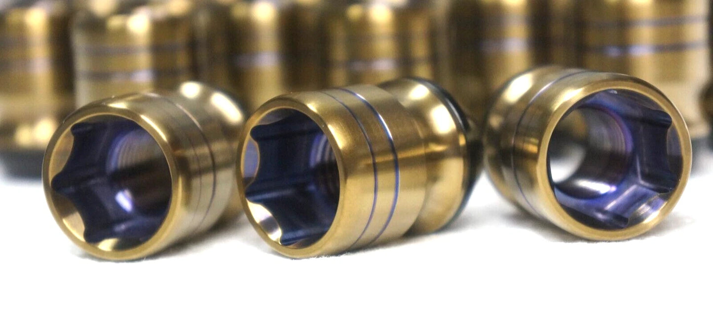 20pcs set 14x1.5 14x1.5 Titanium Lug Wheel Nut Locking Stud Conversion Kit