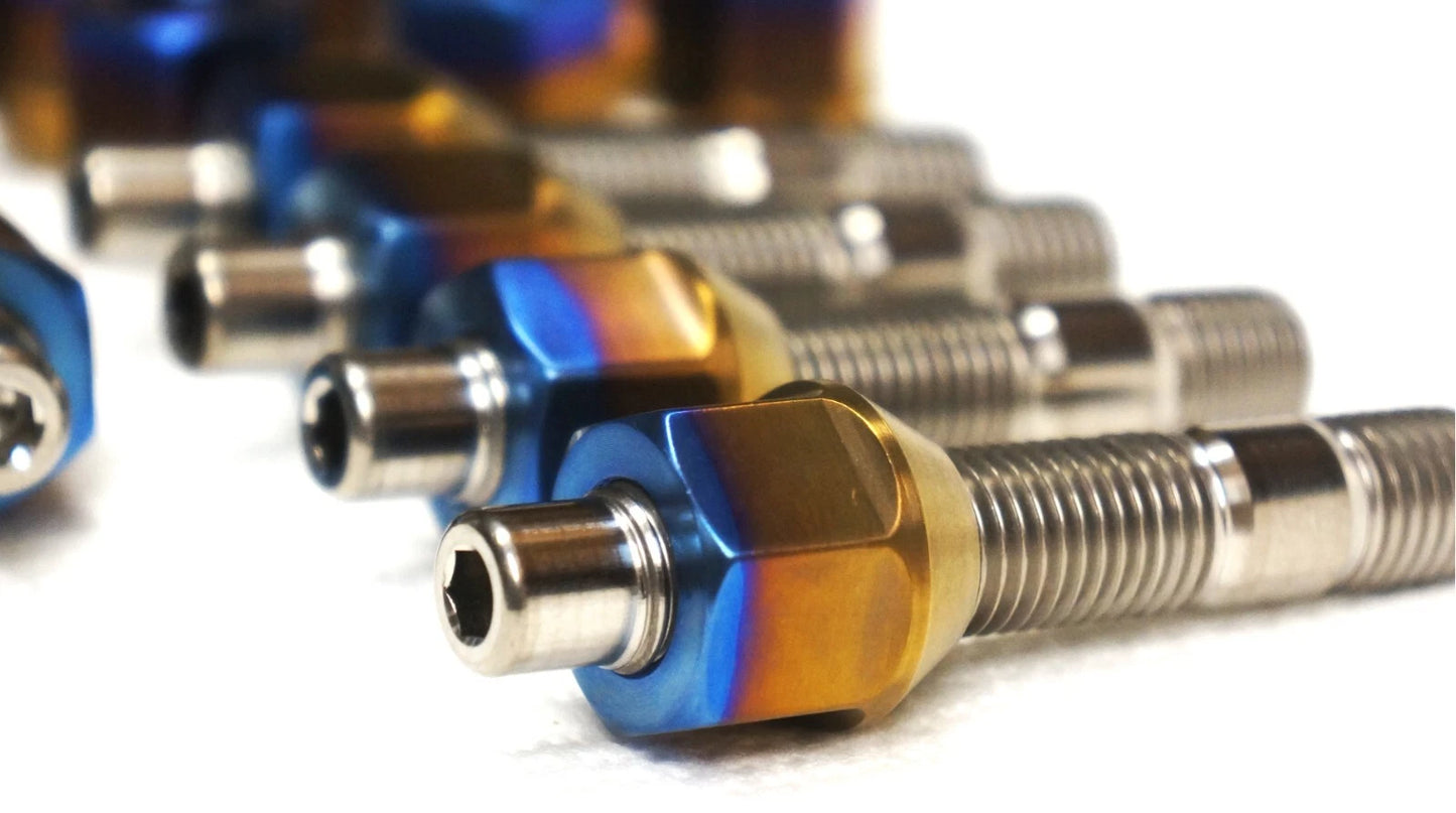 20 pcs Titanium Wheel Stud Conversion Kit M14x1.5 65mm