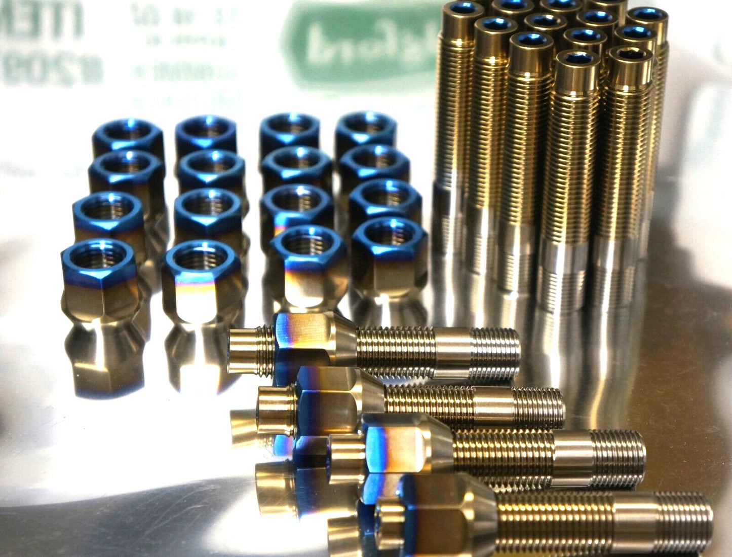 20x Titanium 75mm Wheel Stud Conversion Kit 14x1.5 Set