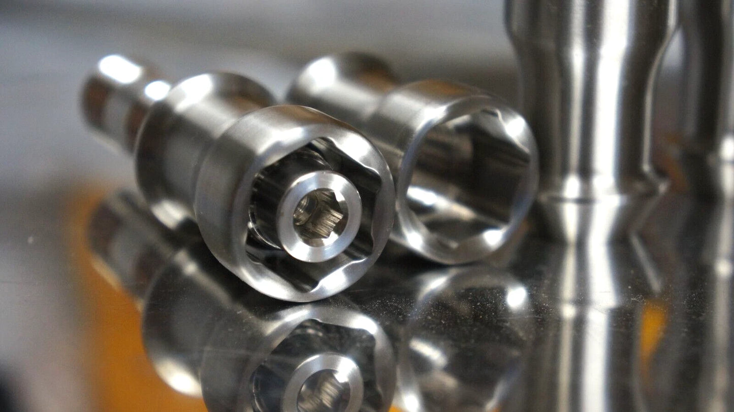 20x set 14x1.5 Titanium Lug Wheel Nut Locking Open End