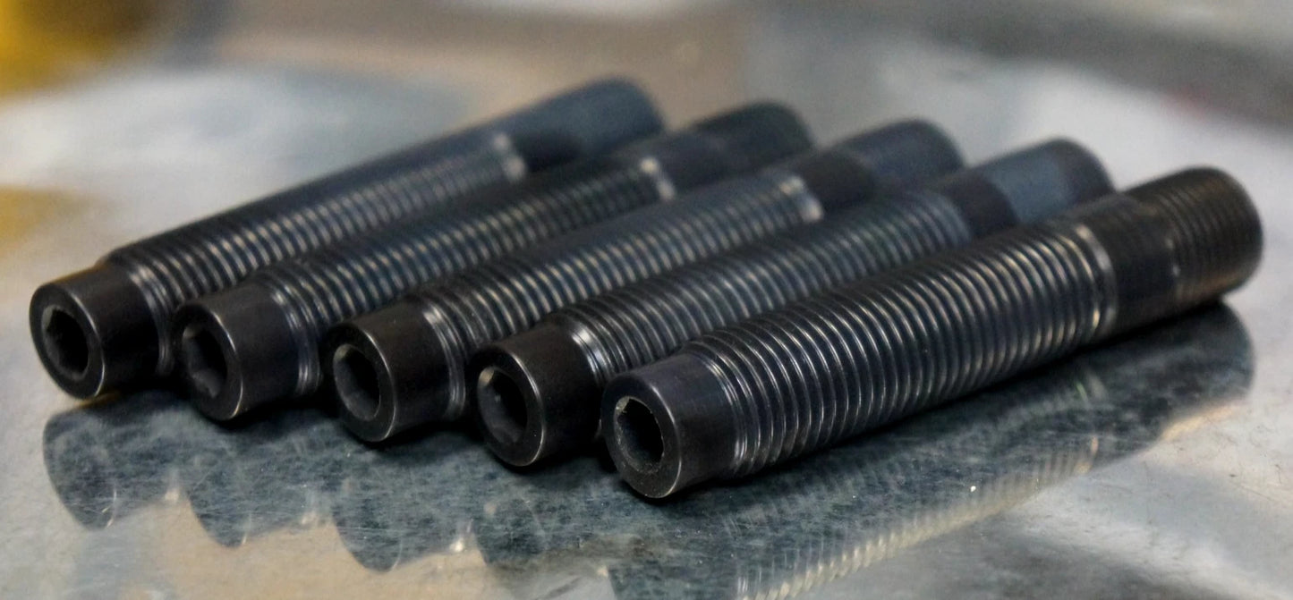 20 pcs Black Titanium Wheel Stud Conversion Kit 14x1.25 14x1.5 65mm Set
