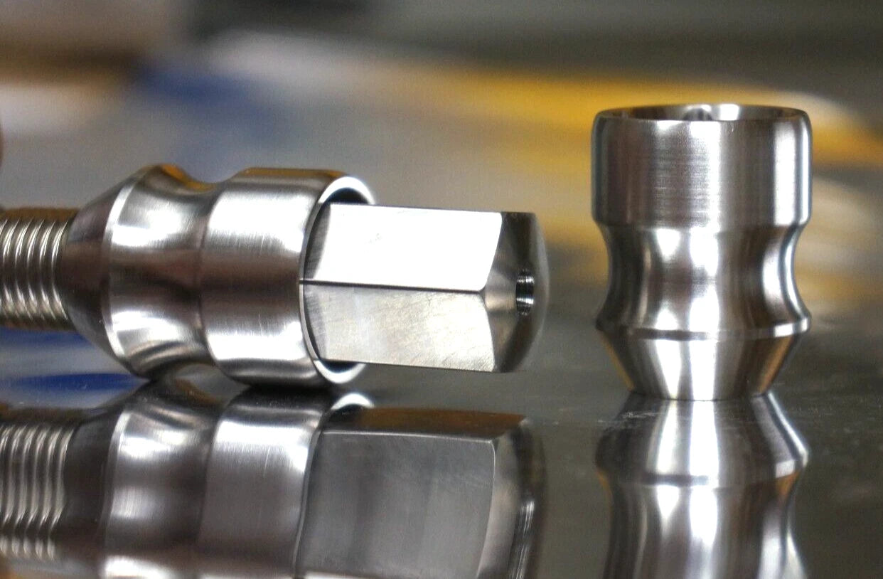 4pack set 14x1.5 Allen 17mm Titanium Lug Wheel Nut Locking Open End