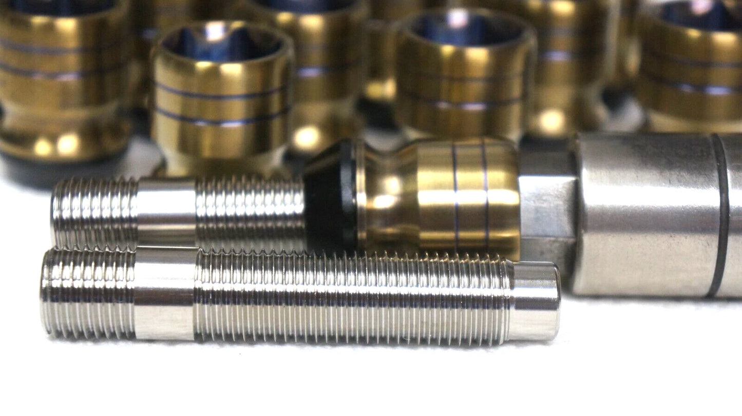 20pcs set 14x1.5 14x1.5 Titanium Lug Wheel Nut Locking Stud Conversion Kit