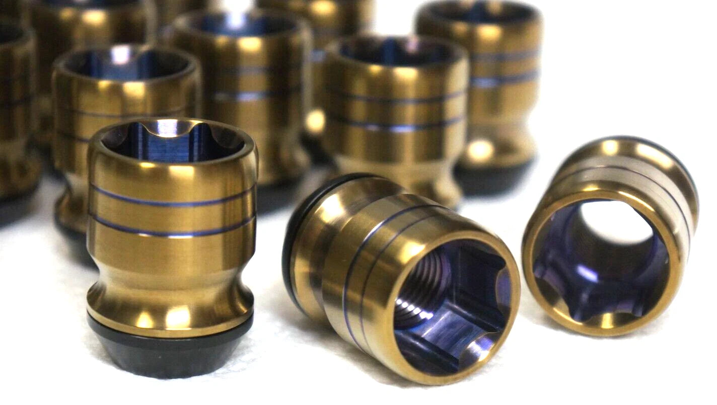 20pcs set 14x1.5 14x1.5 Titanium Lug Wheel Nut Locking Stud Conversion Kit