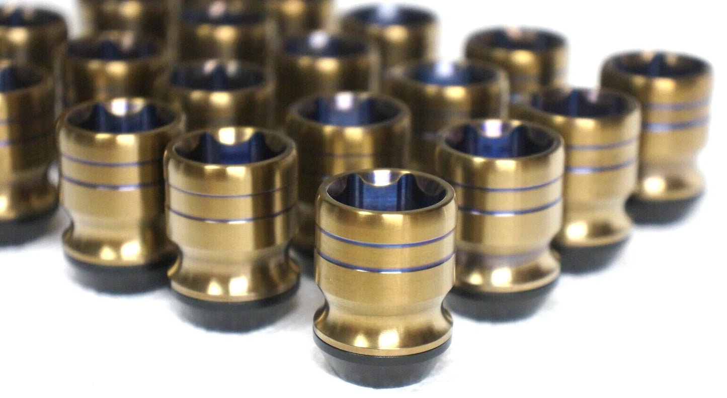 20pcs set 14x1.5 14x1.5 Titanium Lug Wheel Nut Locking Stud Conversion Kit