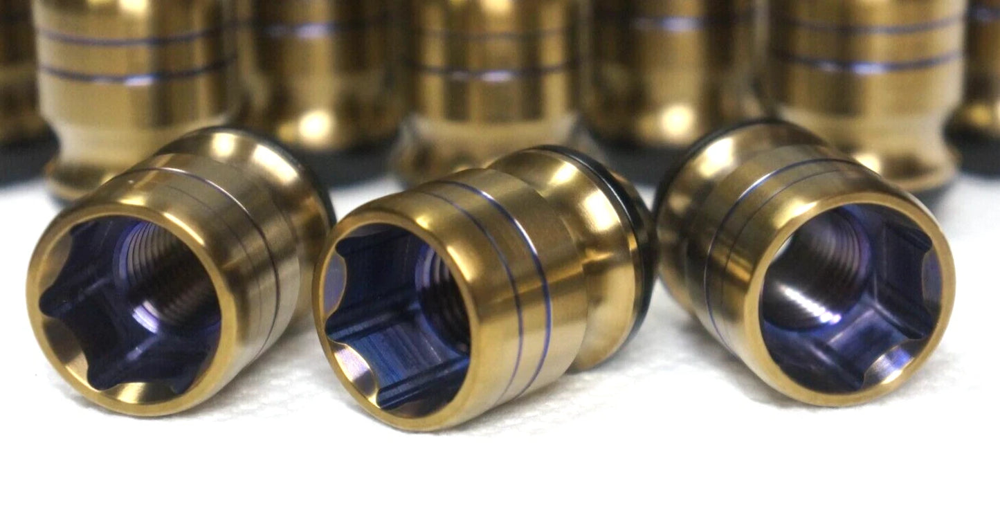 20pcs set 14x1.5 14x1.5 Titanium Lug Wheel Nut Locking Stud Conversion Kit