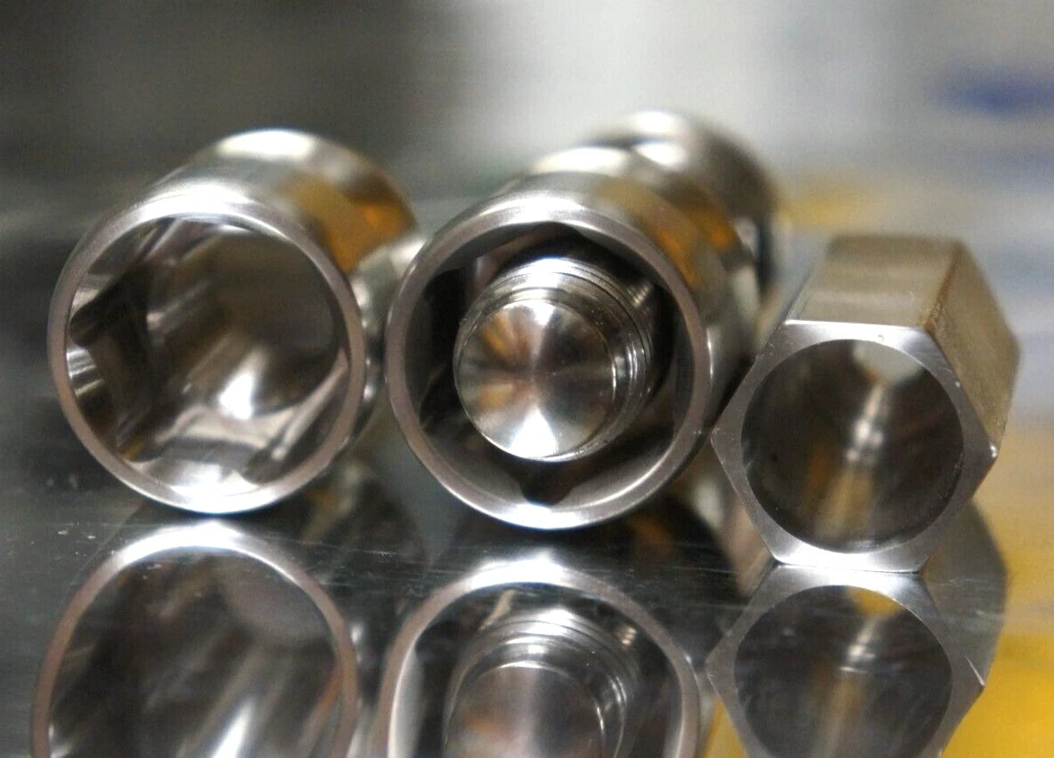 4pack set 14x1.5 Allen 17mm Titanium Lug Wheel Nut Locking Open End