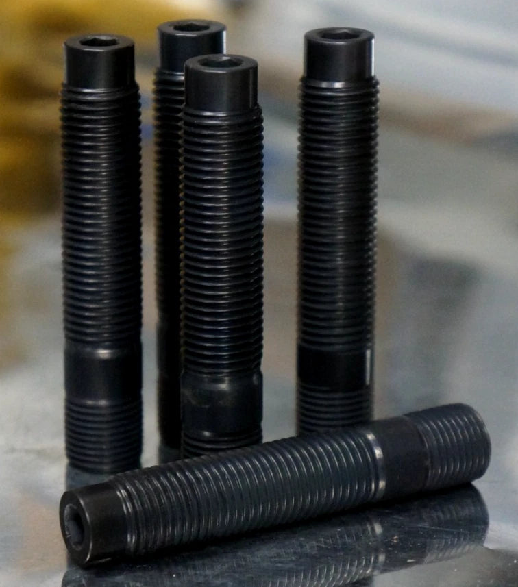 20 pcs Black Titanium Wheel Stud Conversion Kit 14x1.25 14x1.5 65mm Set