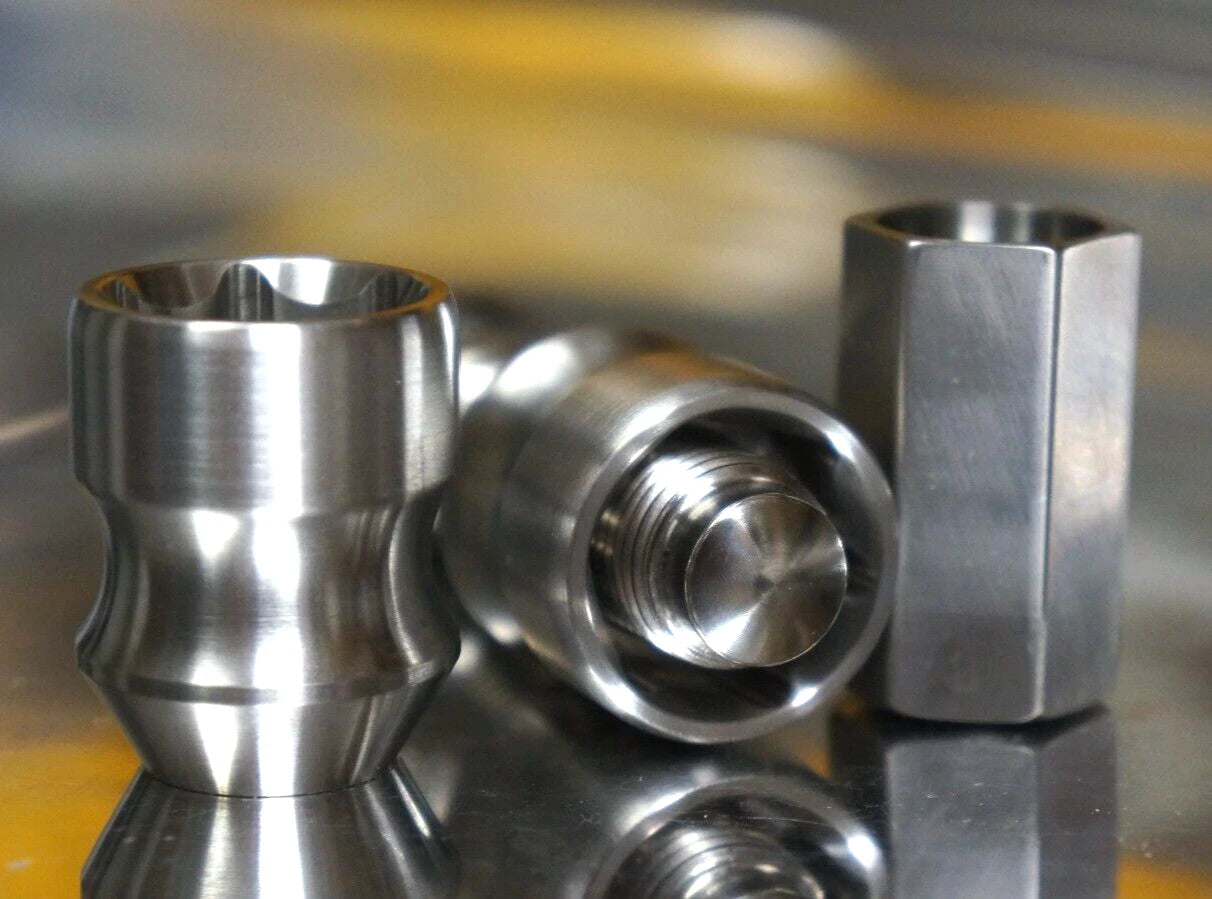 4pack set 14x1.5 Allen 17mm Titanium Lug Wheel Nut Locking Open End