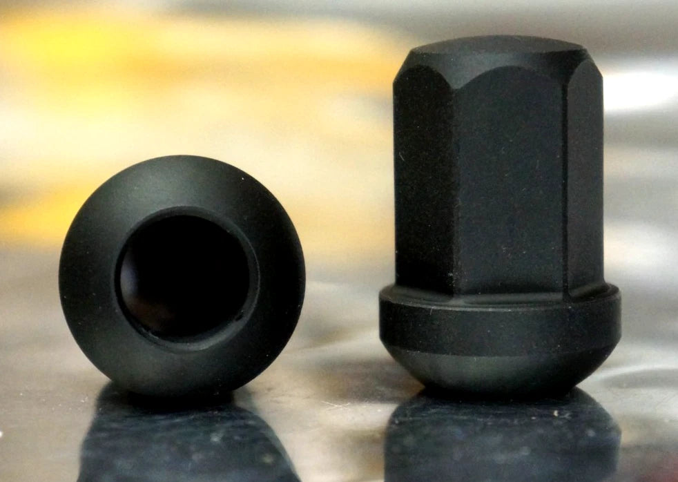 20 pcs Porsche M14x1.5 Black Alloy Wheel Lug Nut Set