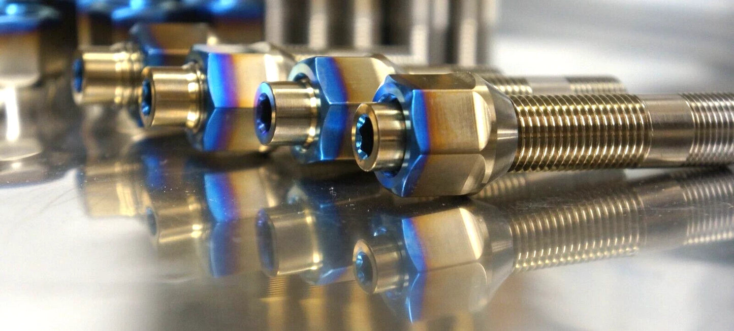 20x Titanium 75mm Wheel Stud Conversion Kit 14x1.5 Set