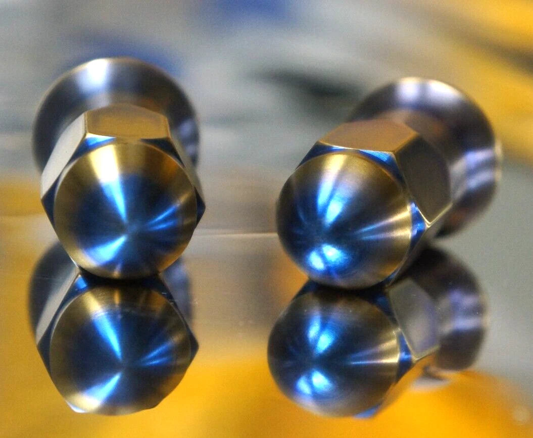 20 pcs Titanium Lug Wheel Nut 12x1.25 17mm Closed End Oro Azul Set