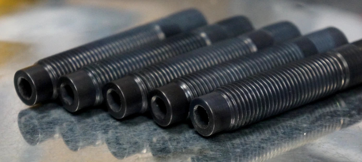 20 pcs Black Titanium Wheel Stud Conversion Kit 14x1.25 14x1.5 65mm Set