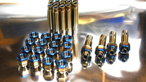 20x Titanium 75mm Wheel Stud Conversion Kit 14x1.5 Set